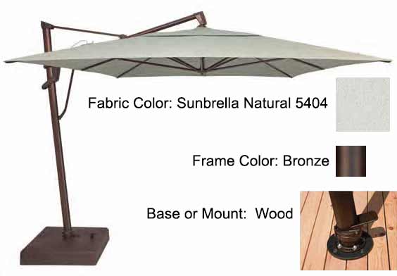 Treasure Garden Cantilever Umbrella - 10'x13' AKZ PLUS