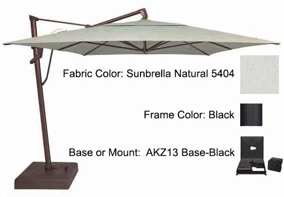 Treasure Garden Cantilever Umbrella - 10'x13' AKZ PLUS