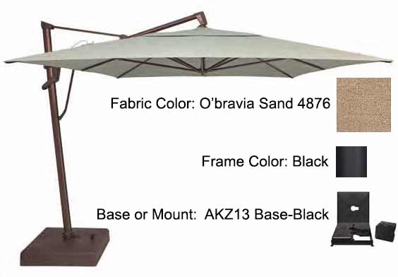Treasure Garden Cantilever Umbrella - 10'x13' AKZ PLUS