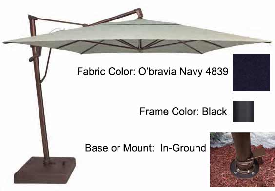 Treasure Garden Cantilever Umbrella - 10'x13' AKZ PLUS