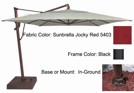 Treasure Garden Cantilever Umbrella - 10'x13' AKZ PLUS