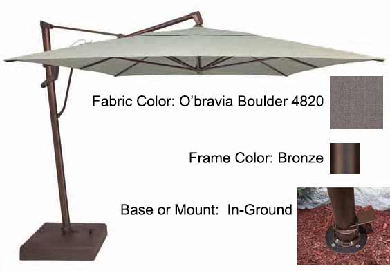 Treasure Garden Cantilever Umbrella - 10'x13' AKZ PLUS