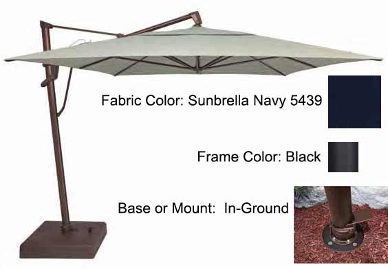 Treasure Garden Cantilever Umbrella - 10'x13' AKZ PLUS