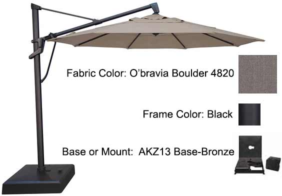 Treasure Garden Cantilever Umbrella - 11’ AKZ PLUS Umbrellas Treasure Garden