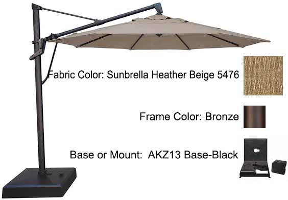 Treasure Garden Cantilever Umbrella - 11’ AKZ PLUS