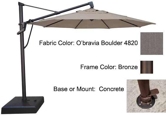 Treasure Garden Cantilever Umbrella - 11’ AKZ PLUS