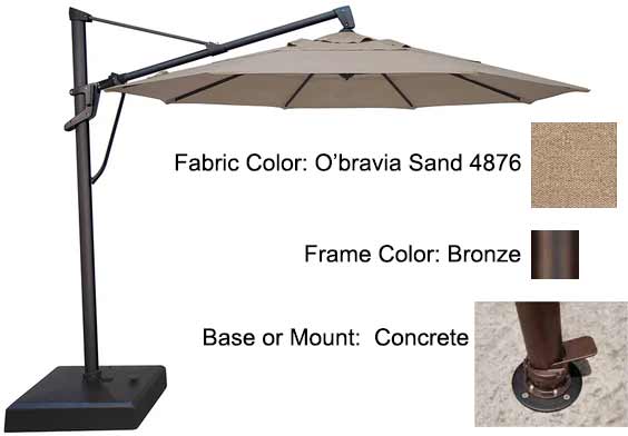 Treasure Garden Cantilever Umbrella - 11’ AKZ PLUS