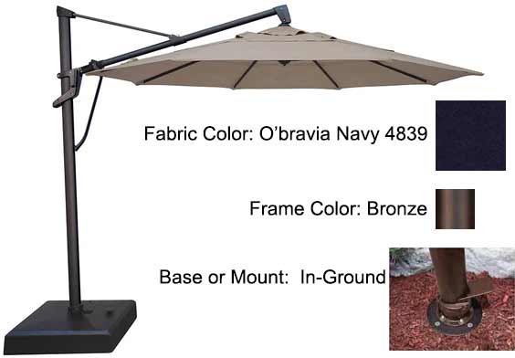 Treasure Garden Cantilever Umbrella - 11’ AKZ PLUS