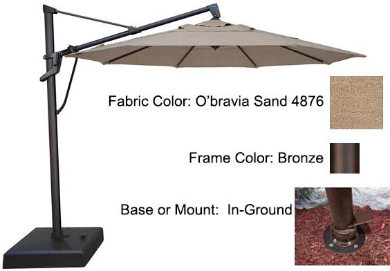 Treasure Garden Cantilever Umbrella - 11’ AKZ PLUS