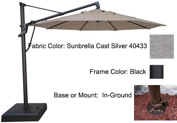 Treasure Garden Cantilever Umbrella - 11’ AKZ PLUS