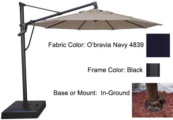 Treasure Garden Cantilever Umbrella - 11’ AKZ PLUS