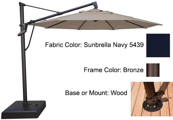 Treasure Garden Cantilever Umbrella - 11’ AKZ PLUS