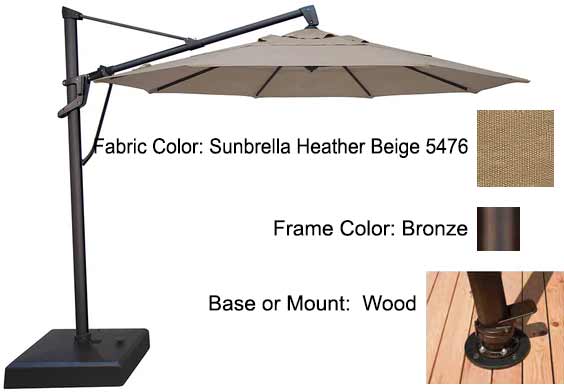 Treasure Garden Cantilever Umbrella - 11’ AKZ PLUS
