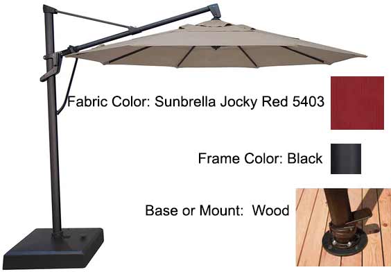 Treasure Garden Cantilever Umbrella - 11’ AKZ PLUS