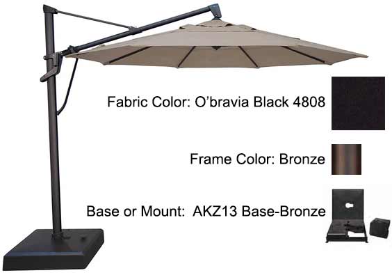 Treasure Garden Cantilever Umbrella - 11’ AKZ PLUS Umbrellas Treasure Garden