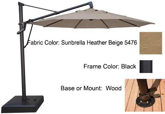 Treasure Garden Cantilever Umbrella - 11’ AKZ PLUS