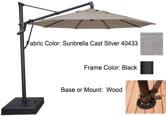 Treasure Garden Cantilever Umbrella - 11’ AKZ PLUS