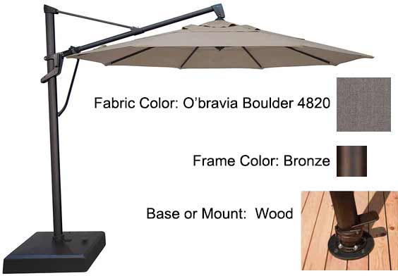 Treasure Garden Cantilever Umbrella - 11’ AKZ PLUS