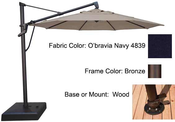 Treasure Garden Cantilever Umbrella - 11’ AKZ PLUS
