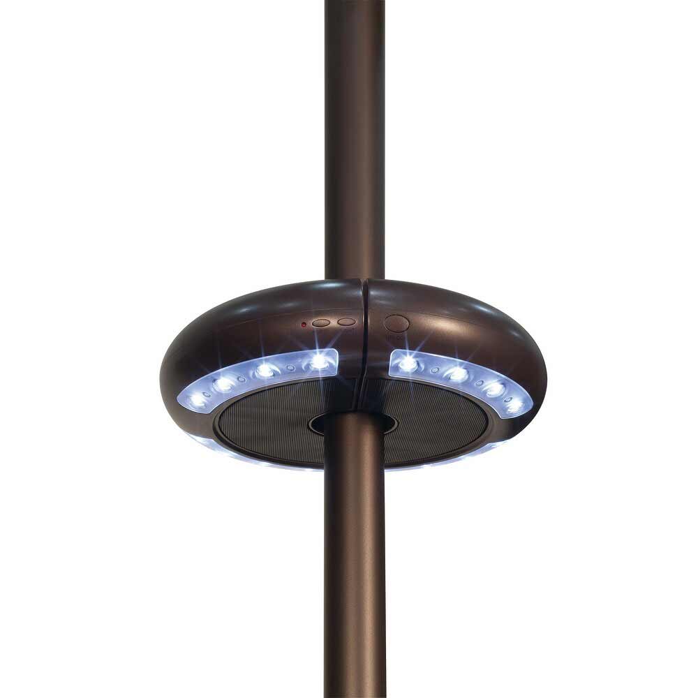 Treasure Garden Luna Umbrella Light with Bluetooth Speaker - Color: Bronze