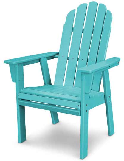 POLYWOOD® Vineyard Curveback Adirondack Dining Chair - ADD600