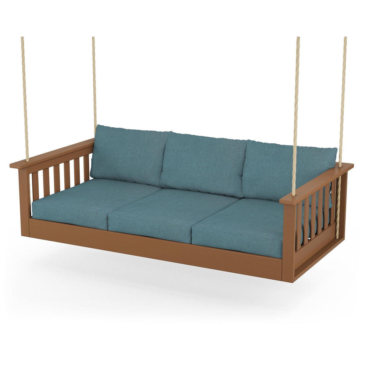 Vineyard Daybed Swing - Teak / Ocean Teal