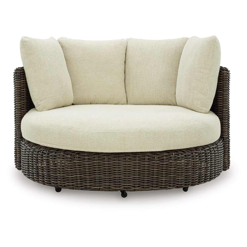Ashley Kimora Outdoor Swivel Lounge Chair with Cushion chairs Ashley Furniture