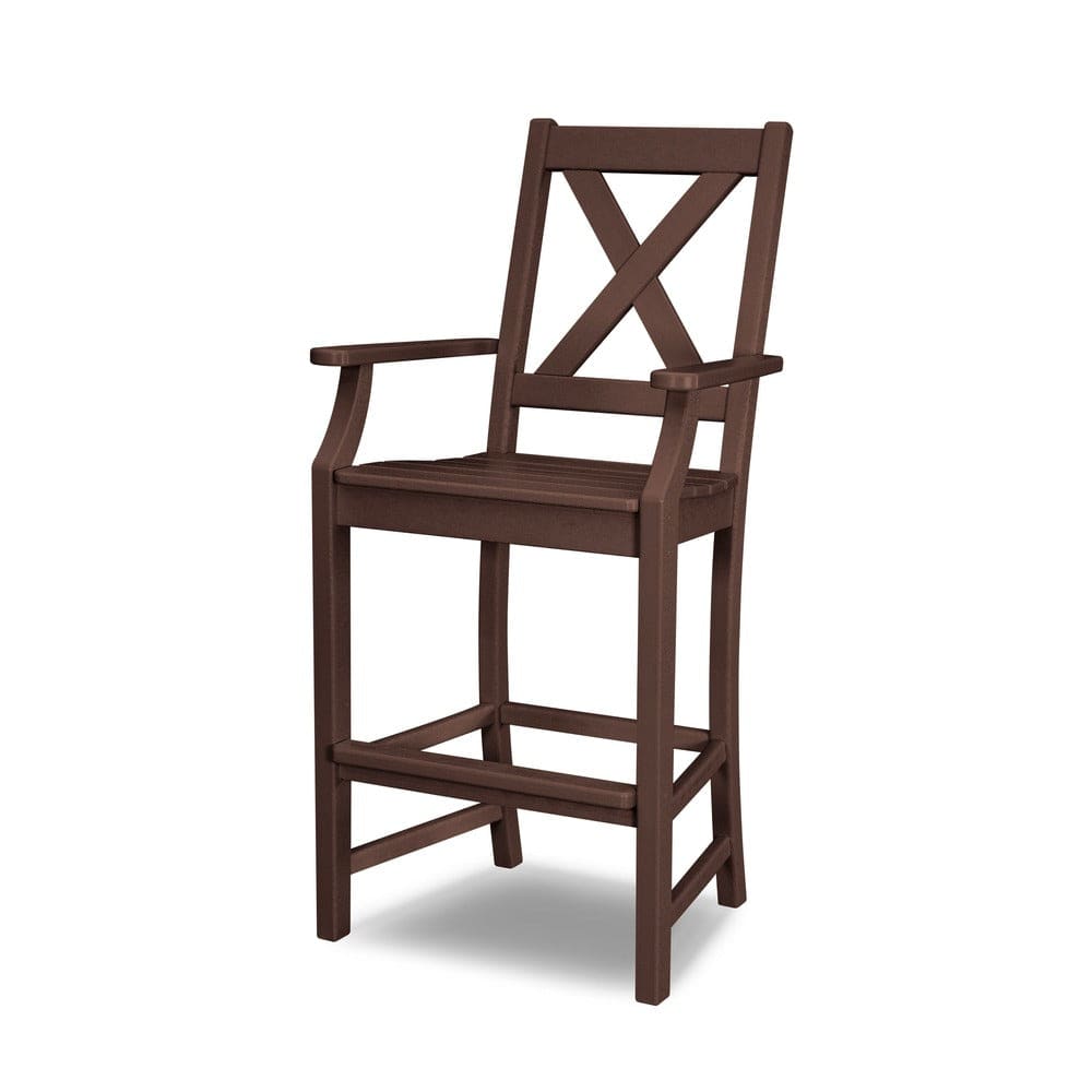 POLYWOOD® Braxton Bar Arm Chair - Mahogany TGD282MA