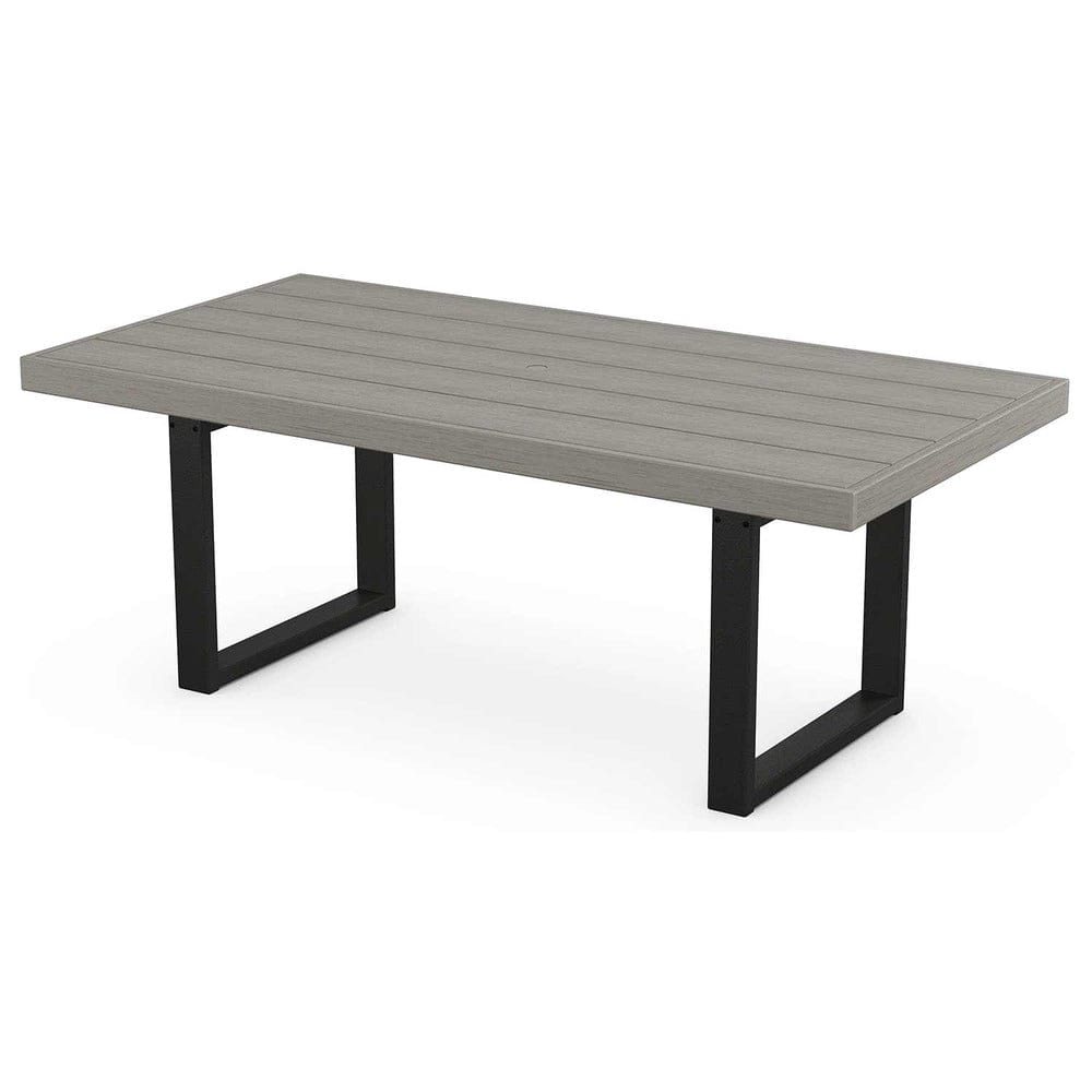 POLYWOOD® EDGE 40" x 78" Dining Table - Select Accents - EMT4078