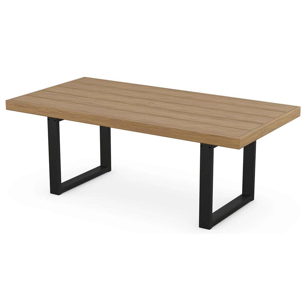 POLYWOOD® EDGE 40" x 78" Dining Table - Select Accents - EMT4078