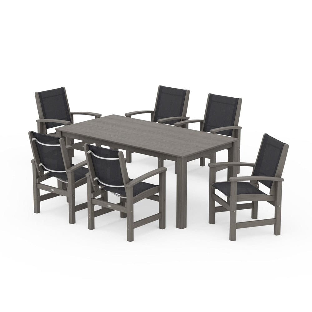 POLYWOOD® - Coastal 7-Piece Parsons Dining Set - PWS2275