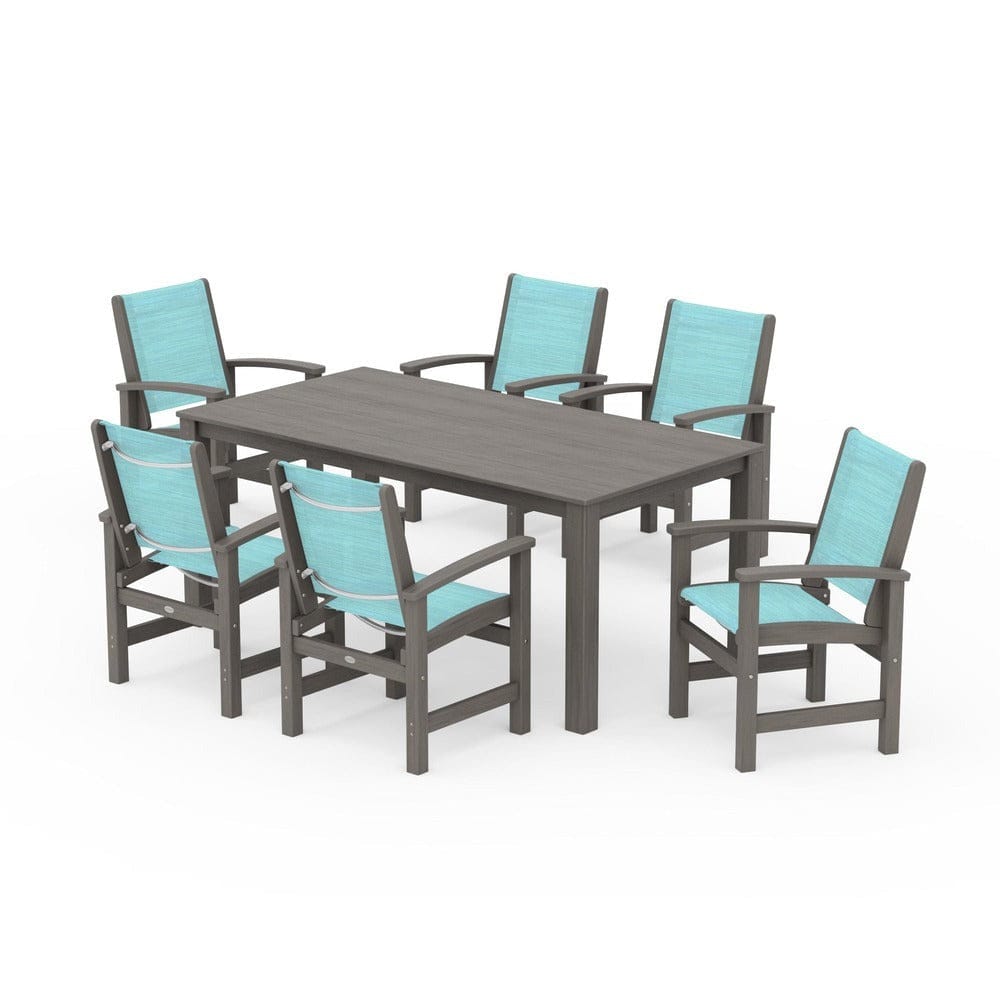 POLYWOOD® - Coastal 7-Piece Parsons Dining Set - PWS2275