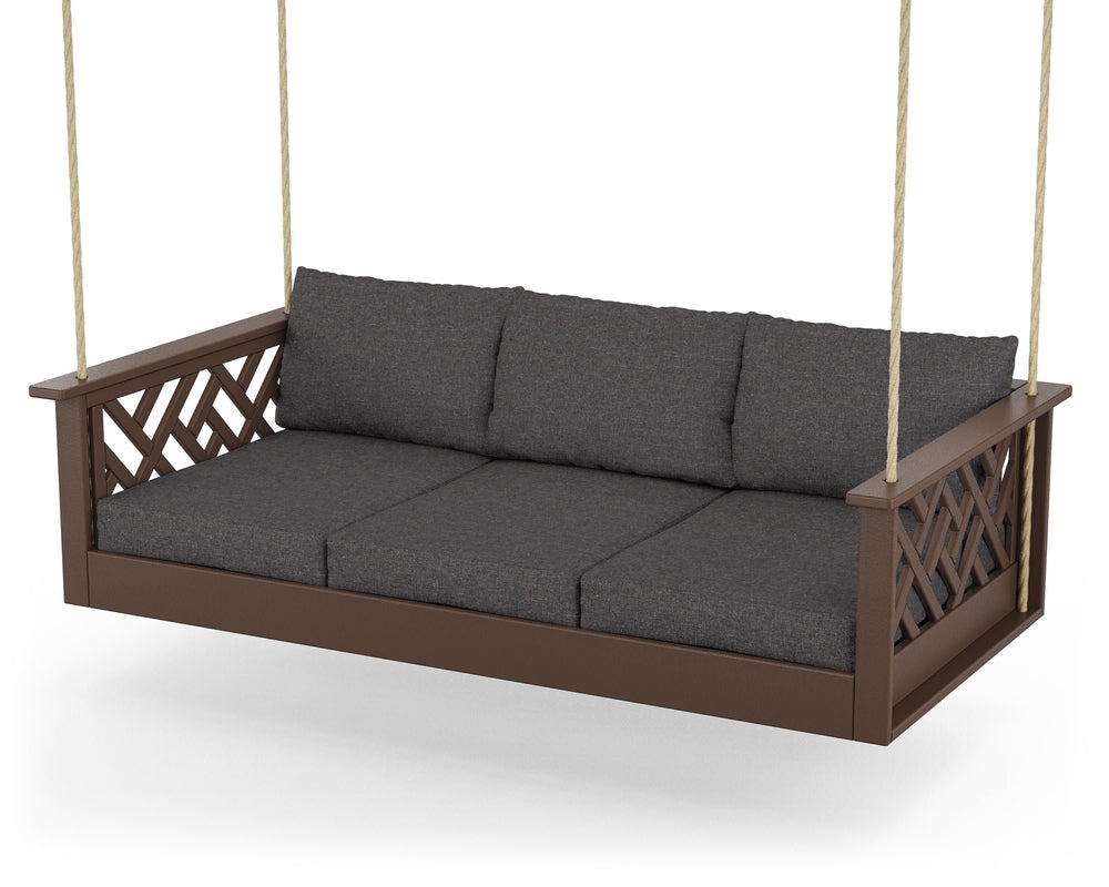 Chippendale Daybed Swing - Mahogany / Ash Charcoal