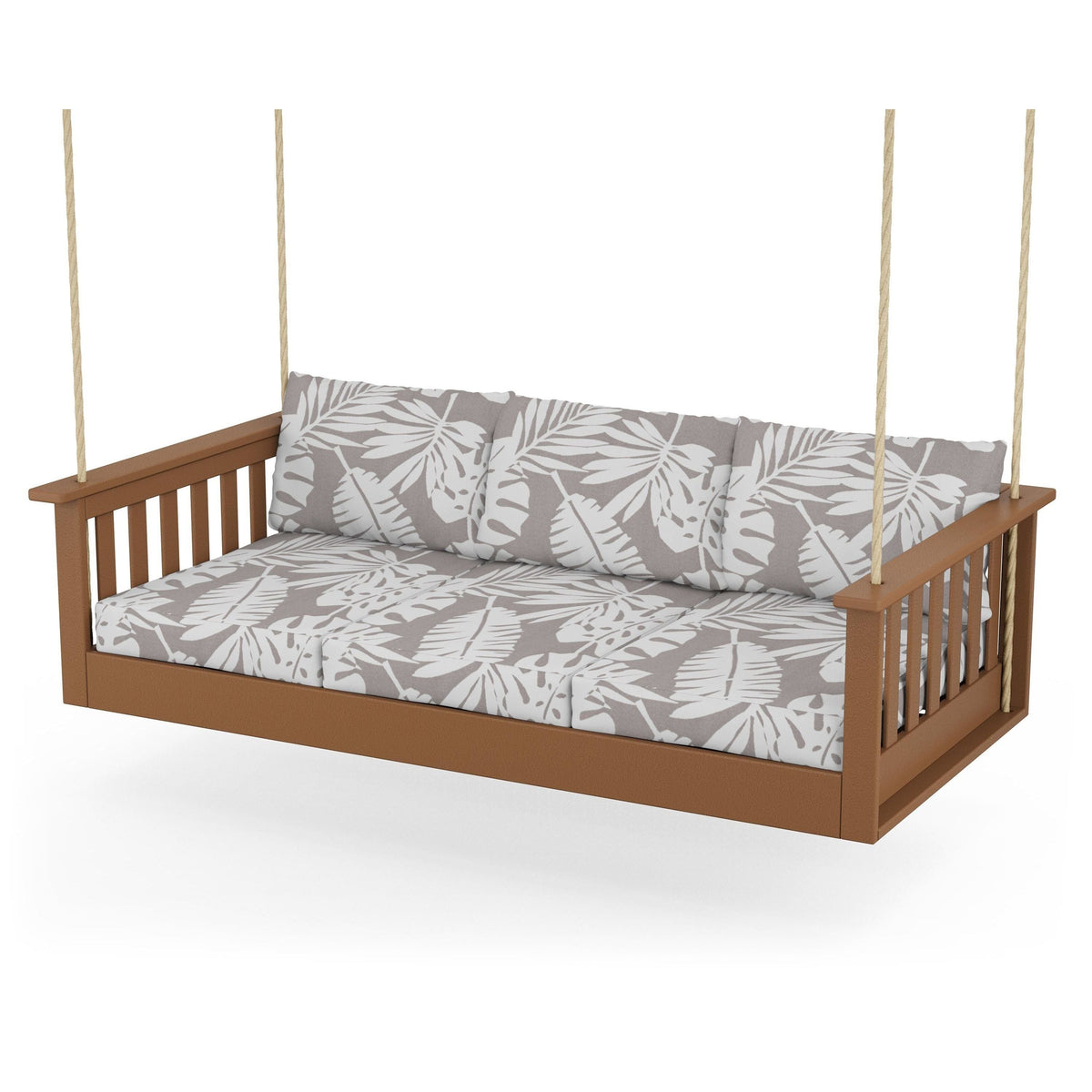 Vineyard Daybed Swing - Teak / Leaf Grey Mist