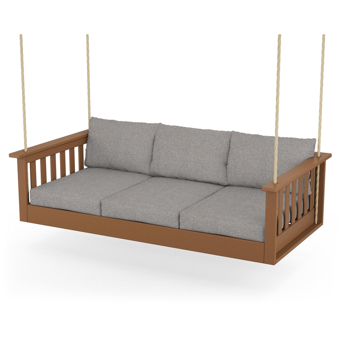 Vineyard Daybed Swing - Teak / Grey Mist
