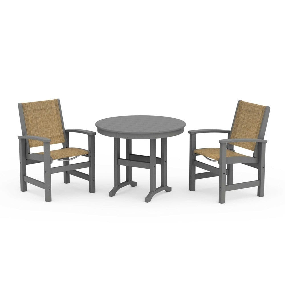 POLYWOOD® - Coastal 3-Piece Round Dining Set - PWS1327