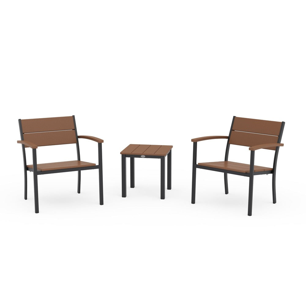 POLYWOOD® - Main Street 3-Piece Lounge Chair Set - PWS2875 Outdoor Furniture POLYWOOD®