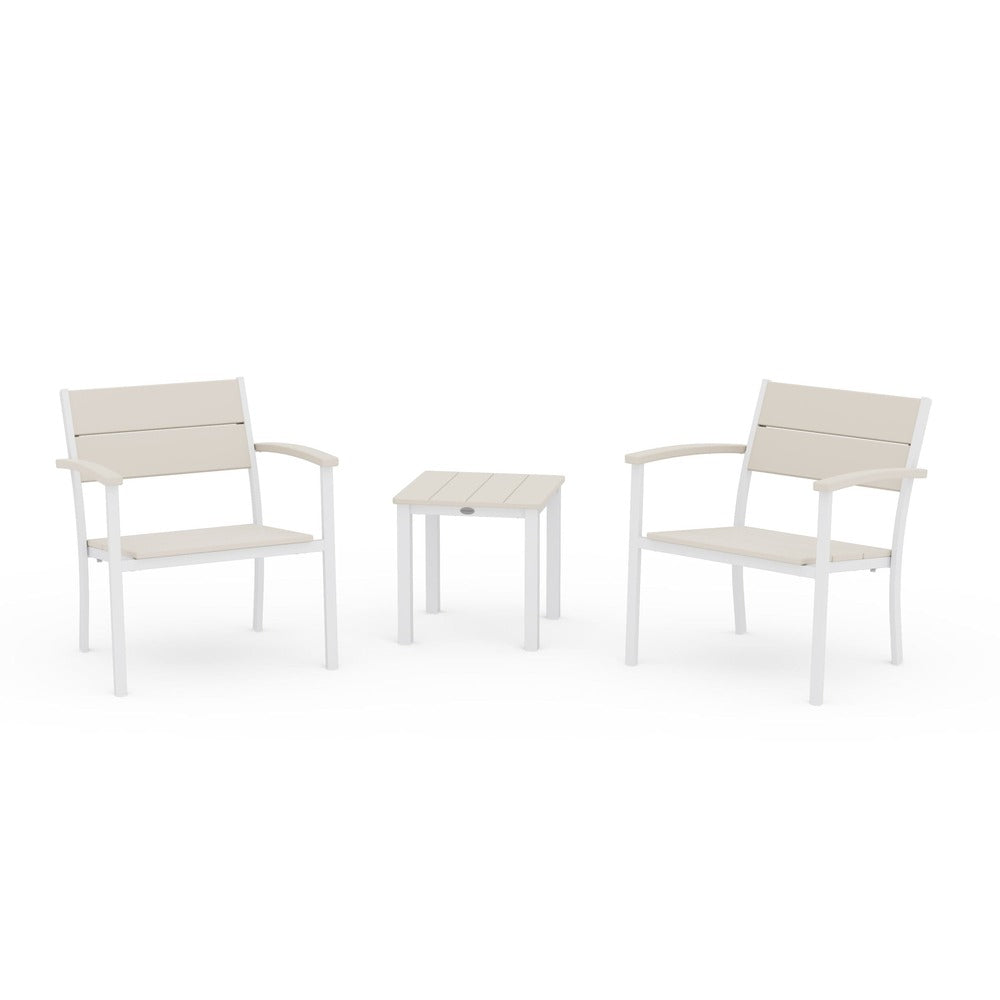 POLYWOOD® - Main Street 3-Piece Lounge Chair Set - PWS2875 Outdoor Furniture POLYWOOD®