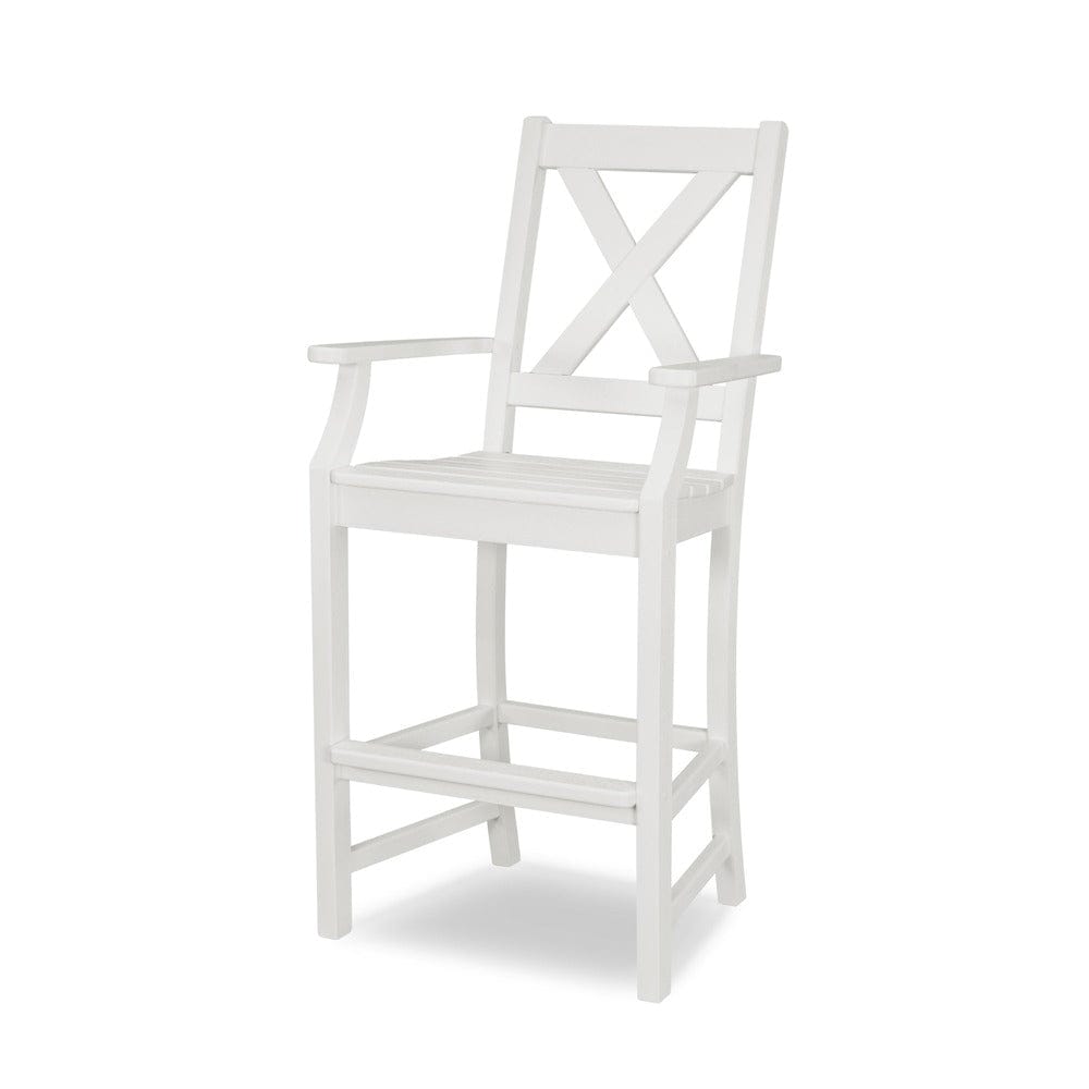 POLYWOOD® Braxton Bar Arm Chair - White TGD282WH