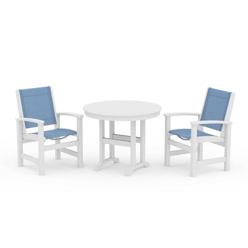 POLYWOOD® - Coastal 3-Piece Round Dining Set - PWS1327