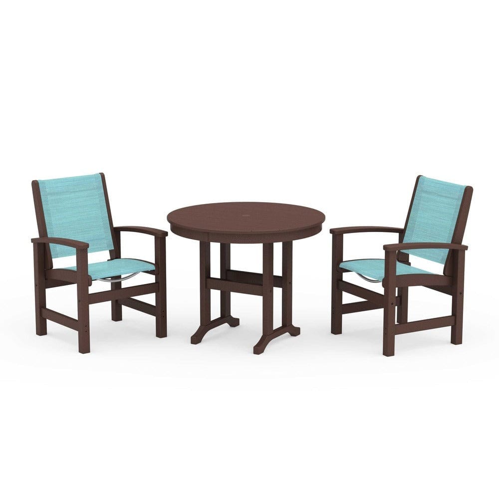 POLYWOOD® - Coastal 3-Piece Round Dining Set - PWS1327 Outdoor Furniture POLYWOOD®