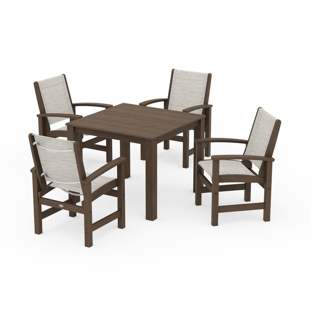 POLYWOOD® - Coastal 5-Piece Parsons Dining Set - PWS2278
