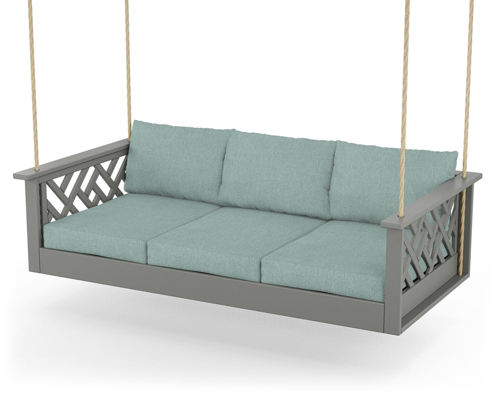Chippendale Daybed Swing - Slate Grey / Glacier Spa