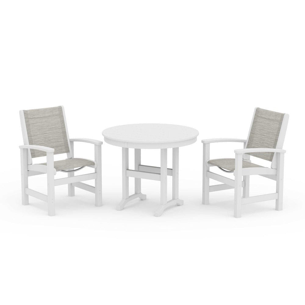 POLYWOOD® - Coastal 3-Piece Round Dining Set - PWS1327