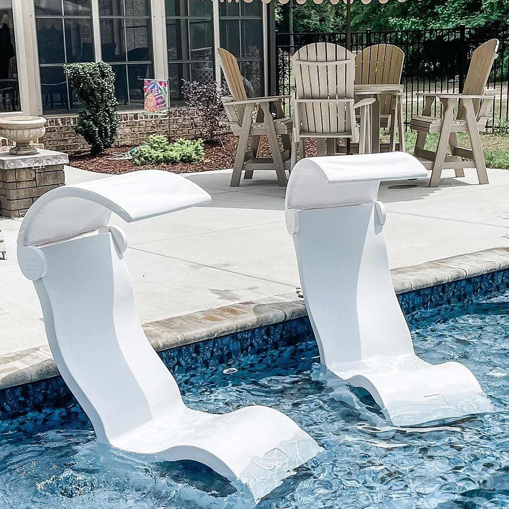 Ledge Lounger The Signature Chair Shade - In Pool Furniture chair shade Ledge Lounger