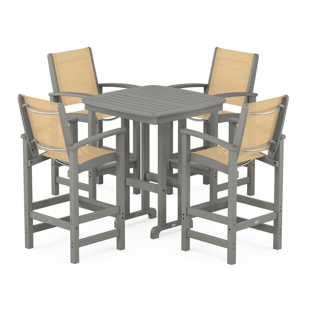 POLYWOOD® - Coastal 5-Piece Bar Set - PWS210