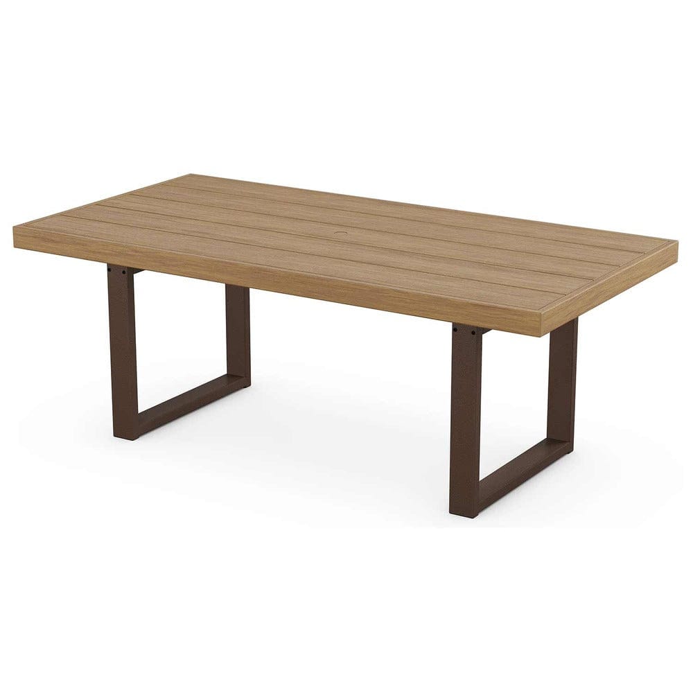 POLYWOOD® EDGE 40" x 78" Dining Table - Select Accents - EMT4078