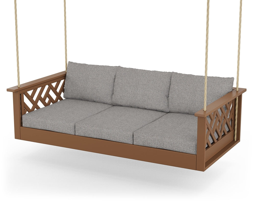 Chippendale Daybed Swing - Teak / Grey Mist