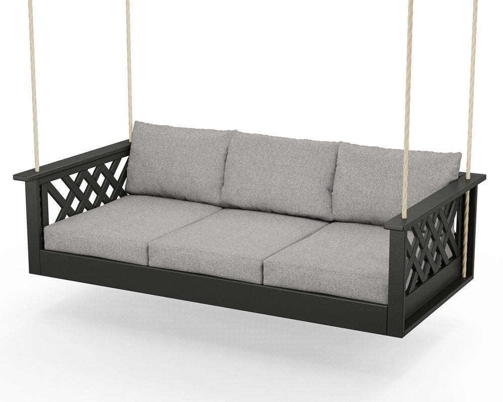 Wovendale Daybed Swing - Black / Grey Mist