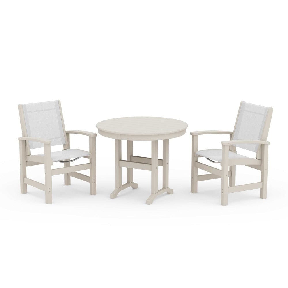 POLYWOOD® - Coastal 3-Piece Round Dining Set - PWS1327